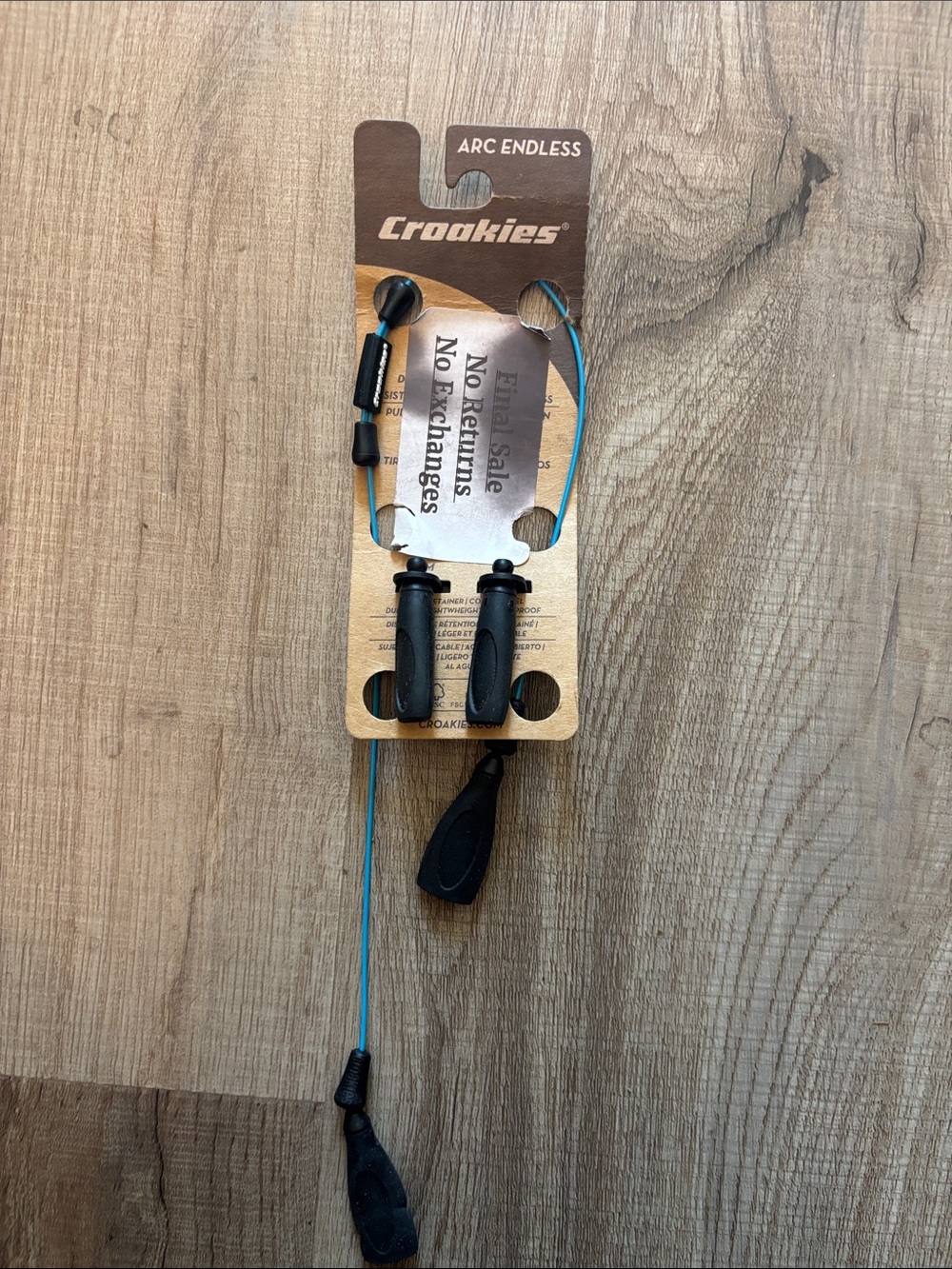 Croakies Blue Eyewear Retainer arc endless with interchangeable ends